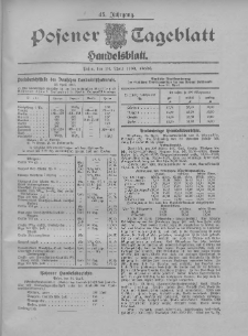 Posener Tageblatt. Handelsblatt 1906.04.24 Jg.45