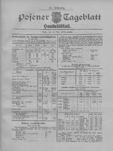 Posener Tageblatt. Handelsblatt 1906.05.28 Jg.45