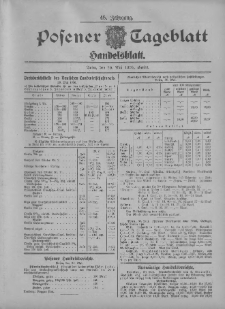 Posener Tageblatt. Handelsblatt 1906.05.30 Jg.45