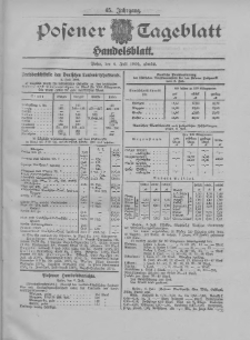 Posener Tageblatt. Handelsblatt 1906.07.06 Jg.45