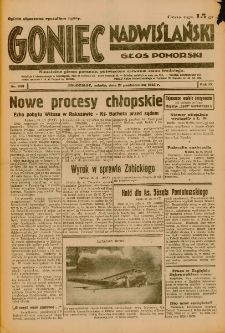 Goniec Nadwiślański: Głos Pomorski: Niezależne pismo poranne, poświęcone sprawom stanu średniego 1933.10.21 Nr243