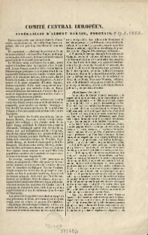 Comité Central Européen. Funérailles D'Albert Darasz, Polonais