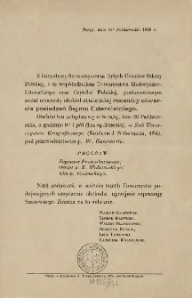 [Zaproszenie Inc.:] "Z inicyatywy Stowarzyszenia Byłych Uczniów Szkoły Polskiej, i ze współudziałem Towarzystwa Historyczno-Literackiego oraz Czytelni Polskiej ..."