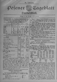 Posener Tageblatt. Handelsblatt 1906.10.27 Jg.45