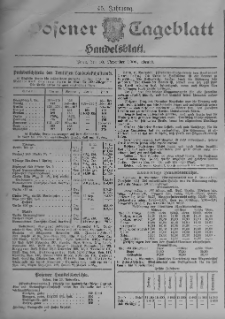 Posener Tageblatt. Handelsblatt 1906.11.10 Jg.45