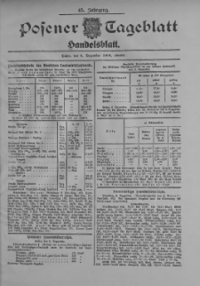 Posener Tageblatt. Handelsblatt 1906.12.06 Jg.45