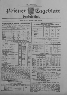 Posener Tageblatt. Handelsblatt 1906.12.12 Jg.45