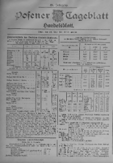 Posener Tageblatt. Handelsblatt 1906.12.14 Jg.45