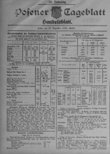 Posener Tageblatt. Handelsblatt 1906.12.28 Jg.45