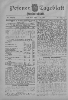 Posener Tageblatt. Handelsblatt 1912.04.03 Jg.51