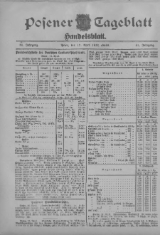 Posener Tageblatt. Handelsblatt 1912.04.12 Jg.51