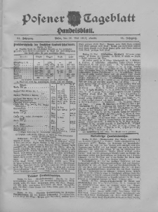 Posener Tageblatt. Handelsblatt 1912.05.20 Jg.51