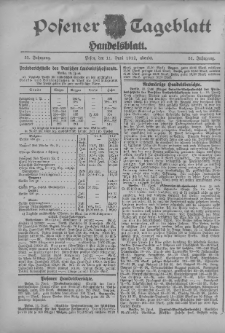 Posener Tageblatt. Handelsblatt 1912.06.11 Jg.51