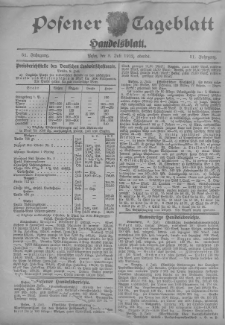 Posener Tageblatt. Handelsblatt 1912.07.03 Jg.51