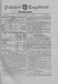 Posener Tageblatt. Handelsblatt 1912.08.31 Jg.51
