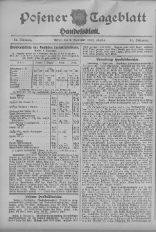 Posener Tageblatt. Handelsblatt 1912.09.03 Jg.51