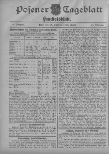Posener Tageblatt. Handelsblatt 1912.09.26 Jg.51
