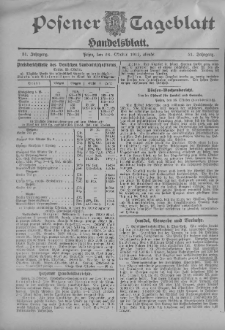 Posener Tageblatt. Handelsblatt 1912.10.26 Jg.51