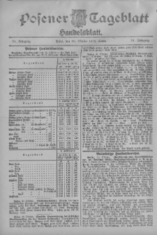 Posener Tageblatt. Handelsblatt 1912.10.30 Jg.51