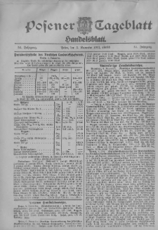 Posener Tageblatt. Handelsblatt 1912.11.05 Jg.51