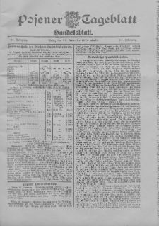 Posener Tageblatt. Handelsblatt 1912.11.26 Jg.51