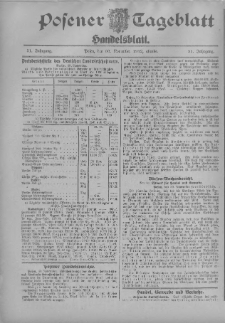 Posener Tageblatt. Handelsblatt 1912.11.30 Jg.51
