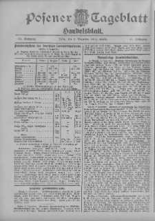 Posener Tageblatt. Handelsblatt 1912.12.03 Jg.51