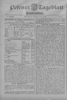 Posener Tageblatt. Handelsblatt 1912.12.10 Jg.51