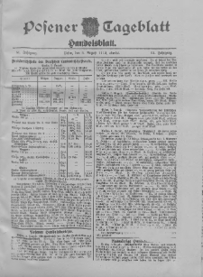 Posener Tageblatt. Handelsblatt 1912.08.05 Jg.51