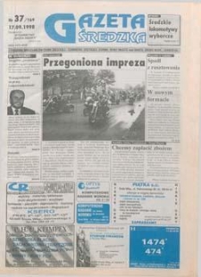Gazeta Średzka 1998.09.17 Nr37(169)