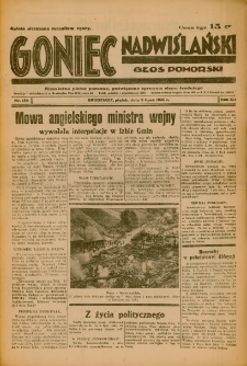 Goniec Nadwiślański: Głos Pomorski: Niezależne pismo poranne, poświęcone sprawom stanu średniego 1936.07.03 R.12 Nr152