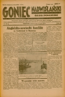Goniec Nadwiślański: Głos Pomorski: Niezależne pismo poranne, poświęcone sprawom stanu średniego 1936.07.12 R.12 Nr160