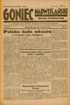 Goniec Nadwiślański: Głos Pomorski: Niezależne pismo poranne, poświęcone sprawom stanu średniego 1936.09.23 R.12 Nr221