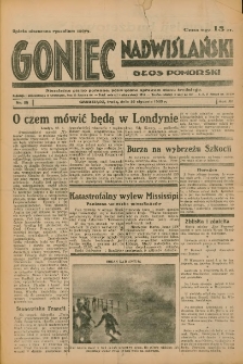 Goniec Nadwiślański: Głos Pomorski: Niezależne pismo poranne, poświęcone sprawom stanu średniego 1935.01.30 R.11 Nr25