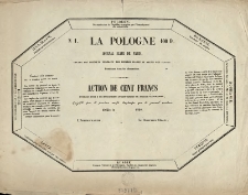 N 1. La Pologne 100 fr. journal Slave de Paris organe des intérêts fédéraux des peuples Slaves et alliés des Slaves...
