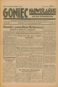 Goniec Nadwiślański: Głos Pomorski: Niezależne pismo poranne, poświęcone sprawom stanu średniego 1936.10.17 R.12 Nr242A