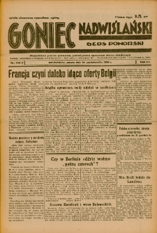 Goniec Nadwiślański: Głos Pomorski: Niezależne pismo poranne, poświęcone sprawom stanu średniego 1936.10.24 R.12 Nr248A