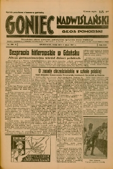 Goniec Nadwiślański: Głos Pomorski: Niezależne pismo poranne, poświęcone sprawom stanu średniego 1937.05.05 R.13 Nr102A
