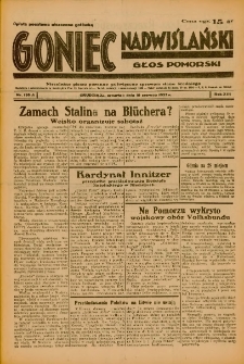 Goniec Nadwiślański: Głos Pomorski: Niezależne pismo poranne, poświęcone sprawom stanu średniego 1937.06.10 R.13 Nr130A