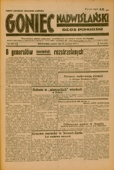 Goniec Nadwiślański: Głos Pomorski: Niezależne pismo poranne, poświęcone sprawom stanu średniego 1937.06.15 R.13 Nr134A