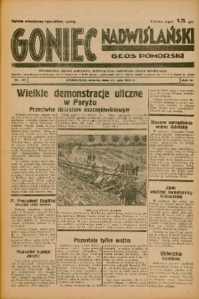 Goniec Nadwiślański: Głos Pomorski: Niezależne pismo poranne, poświęcone sprawom stanu średniego 1935.07.23 R.11 Nr167