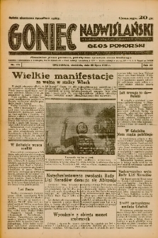 Goniec Nadwiślański: Głos Pomorski: Niezależne pismo poranne, poświęcone sprawom stanu średniego 1935.07.28 R.11 Nr172