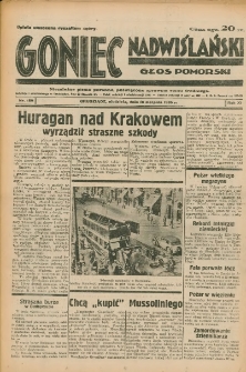 Goniec Nadwiślański: Głos Pomorski: Niezależne pismo poranne, poświęcone sprawom stanu średniego 1935.08.18 R.11 Nr189