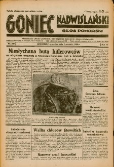 Goniec Nadwiślański: Głos Pomorski: Niezależne pismo poranne, poświęcone sprawom stanu średniego 1935.09.05 R.11 Nr204