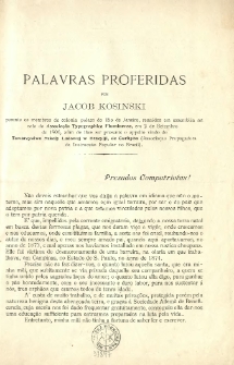 Palavras proferidas