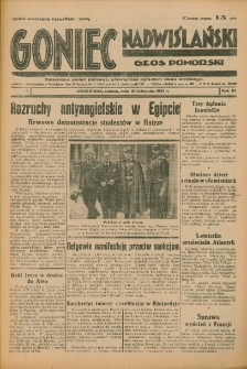 Goniec Nadwiślański: Głos Pomorski: Niezależne pismo poranne, poświęcone sprawom stanu średniego 1935.11.16 R.11 Nr265