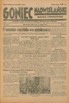 Goniec Nadwiślański: Głos Pomorski: Niezależne pismo poranne, poświęcone sprawom stanu średniego 1935.12.07 R.11 Nr283