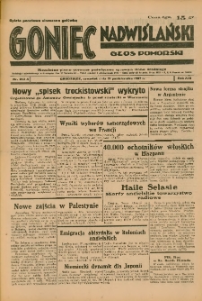 Goniec Nadwiślański: Głos Pomorski: Niezależne pismo poranne, poświęcone sprawom stanu średniego 1937.10.21 R.13 Nr243A