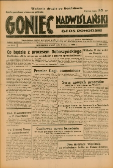 Goniec Nadwiślański: Głos Pomorski: Niezależne pismo poranne, poświęcone sprawom stanu średniego 1938.01.18 R.14 Nr13A