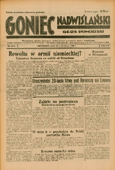 Goniec Nadwiślański: Głos Pomorski: Niezależne pismo poranne, poświęcone sprawom stanu średniego 1938.02.16 R.14 Nr37A